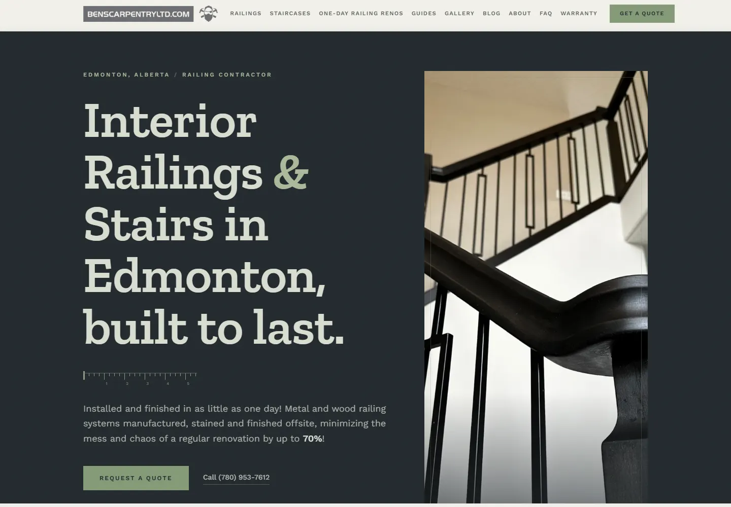 Ben's Carpentry Ltd homepage